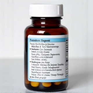 Bottle of Zinc and Selenium Supplement