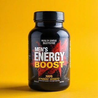 Bottle of Men's Energy Boost Supplement