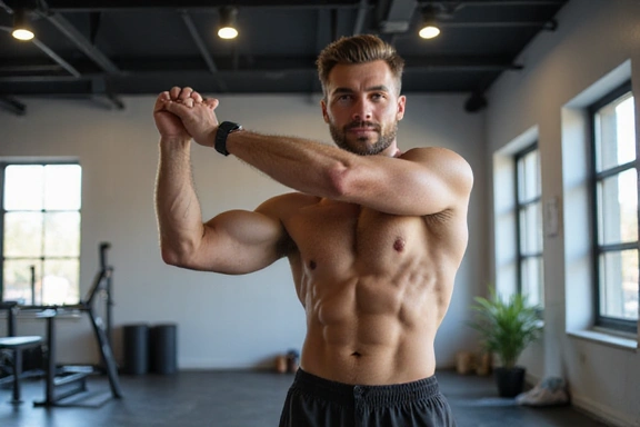 Man stretching after workout, symbolizing recovery and wellness.