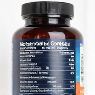 Glowthery Men's Vitality Complex ingredients label